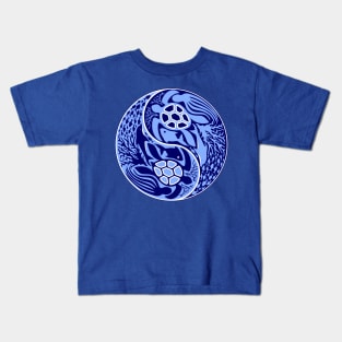 Yin Yang Marine Life Sign Kids T-Shirt